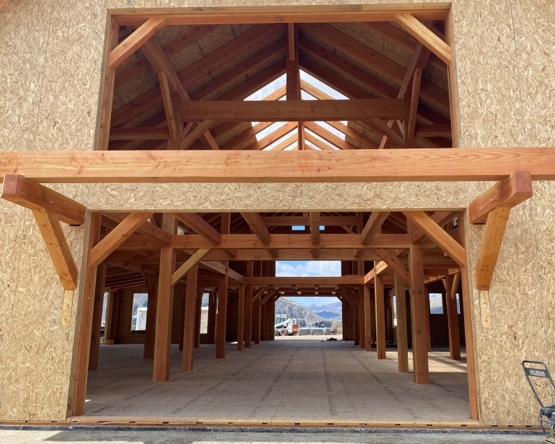 Enercept RTA SIP constructed timberframe barn Enercept RTA SIP constructed timberframe barn